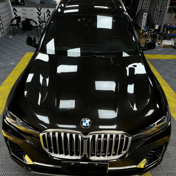 Gloss Metallic Black Vehicle Wraps (PET Liner) - Image 2