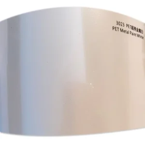 Gloss Metallic White Wrap (PET Liner)
