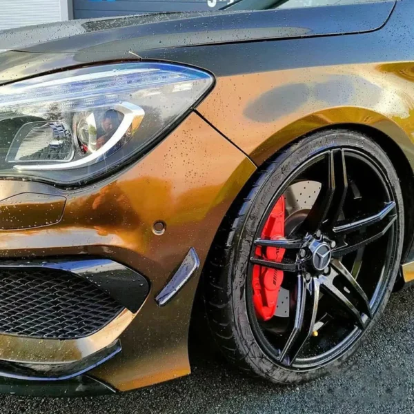 Gloss Paint Metallic Midnight Gold Car Wrap - Image 5