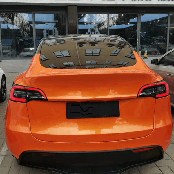 Gloss Metallic Racing Golden Orange Vinyl (PET Liner) - Image 2