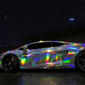 holographicchromevinylwrapwhite06 1