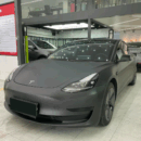 Matte Metallic Black Vinyl Wrap (PET Liner)