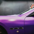 Matte Diamond Purple Gold Car Wrap