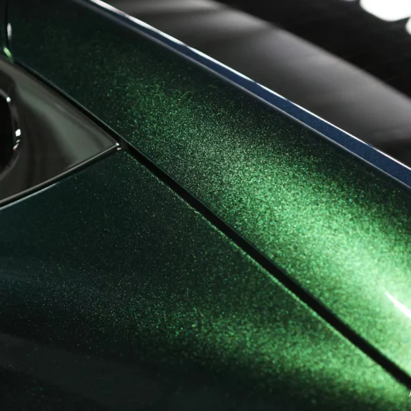 Diamond Chameleon Green Gold Car Wrap - Image 5