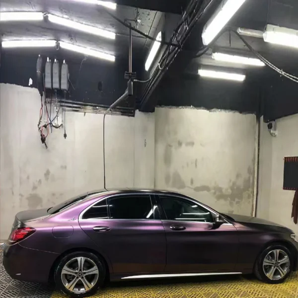 Diamond Chameleon Purple Copper Car Wrap - Image 3