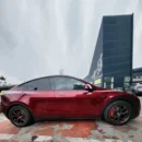 Forged Carbon Red Texture Vinyl Wrap (PET liner)
