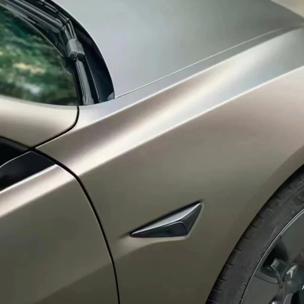 Ultral-matte Metallic Light Grey Car Vinyl - Image 2