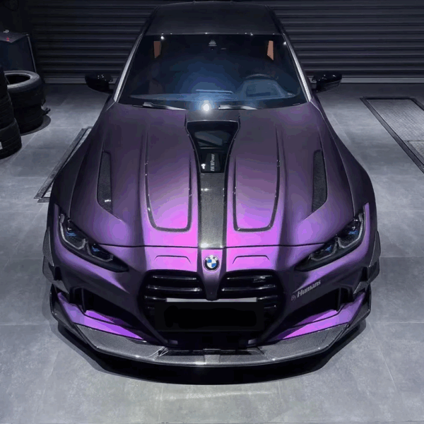 Ultral-matte Metallic Dark Purple Car - Image 3