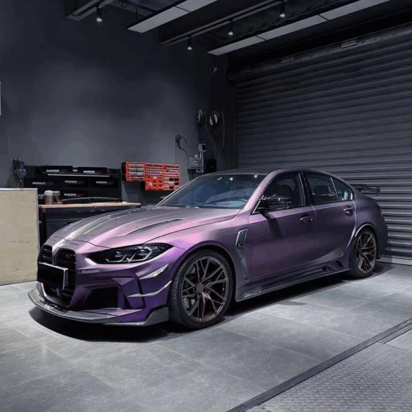 Ultral-matte Metallic Dark Purple Car - Image 2