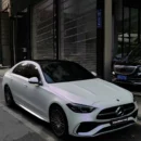 Matte White Purple Chameleon Car Sticker