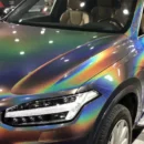 Rainbow Laser Iridescent Dark Grey