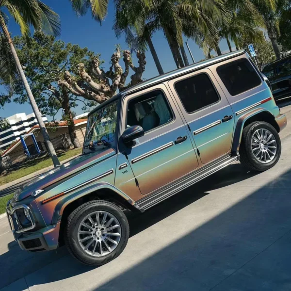 Matte Rainbow Laser Iridescent Wrap - Image 4