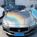 Iridescent Laser Grey Vehicle Stickers