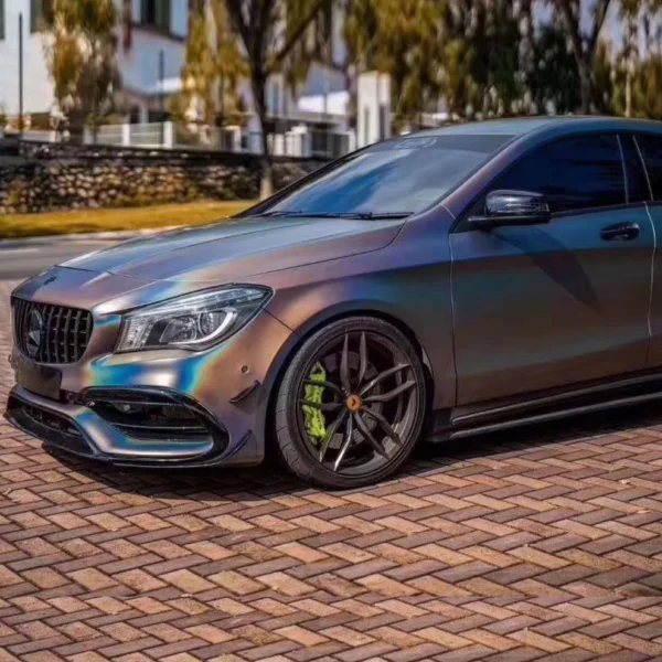 Matte Iridescent Laser Grey Vehicle Wrap - Image 5