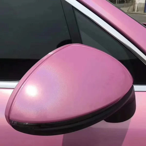 Gloss Iridescent Laser Pink Vinyl Stickers - Image 2