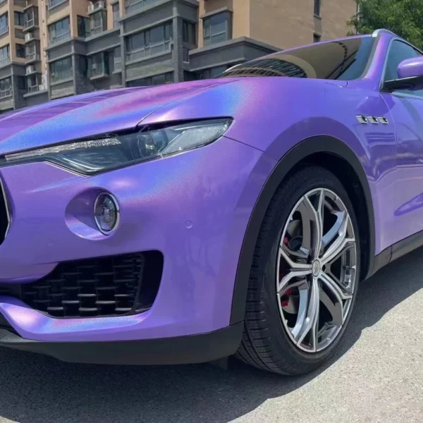 Gloss Iridescent Laser Light Purple Wrap - Image 4