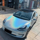 Gloss Iridescent Sea Blue Vinyl Stickers