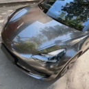 Gloss Liquid Metallic Grey Vinyl Wrap (PET Liner)