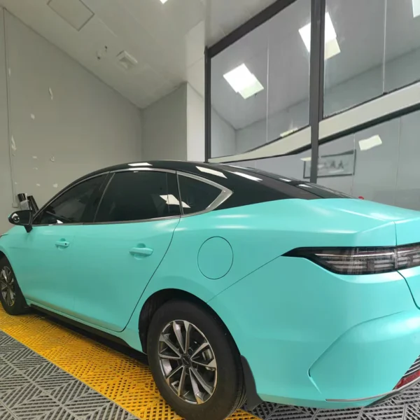 Matte Ceramic Tiffany Blue Wrap Car - Image 2
