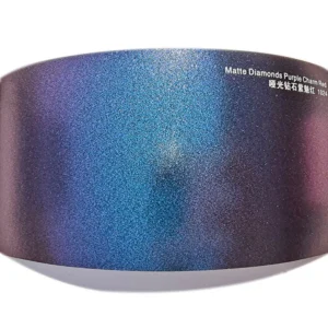 Diamonds Glitter Chameleon Wrap Purple to Red Color Shift Vinyl