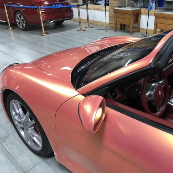Color Shift Pink Vinyl Wrap - Image 3