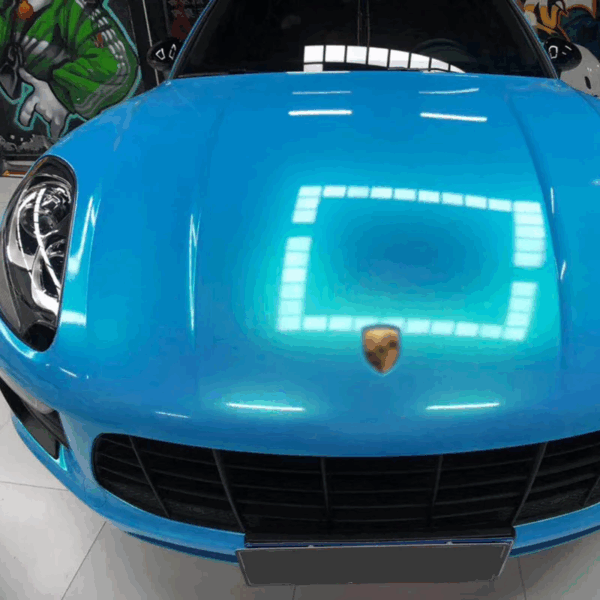 Color Shift Blue Car Wrap Magic Gold - Image 3