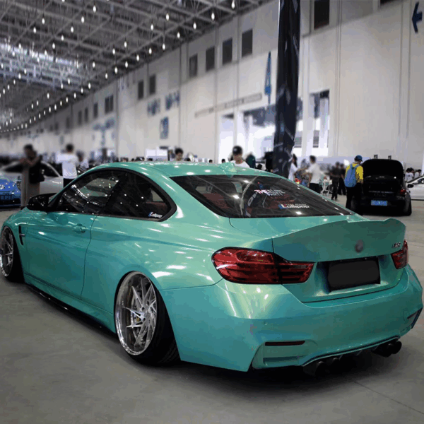 Color Shift Car Wrap Magic Gold Ice Blue - Image 4