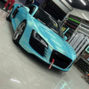 Color Shift Car Wrap Magic Gold Ice Blue