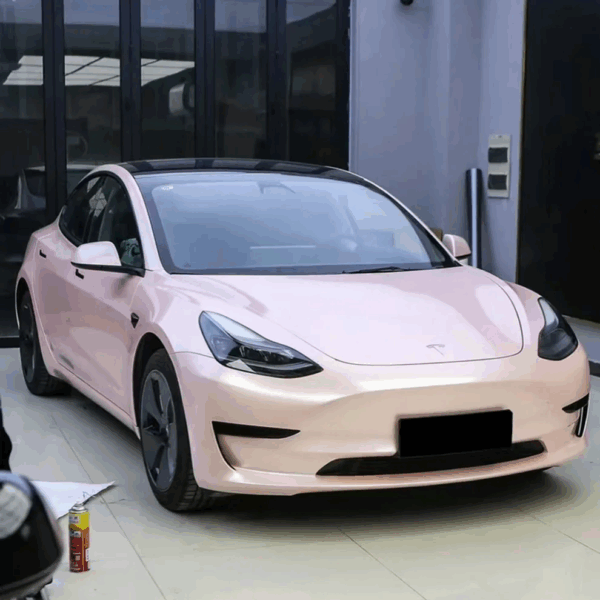 Macaron Gloss Peach Pink Auto Wrappen - Image 3