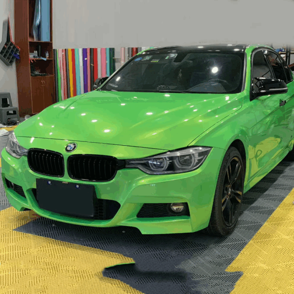 Fluorescent Gold Color Shift Vinyl Wrap - Image 3