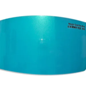 Color Shift Blue Car Wrap Magic Gold