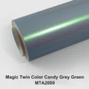 Twin Color Metallic Color Shift Wrap Lime Grey