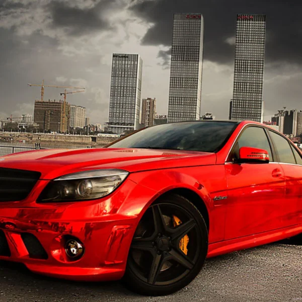 Super Mirror Chrome Red Vinyl Wrap - Image 2