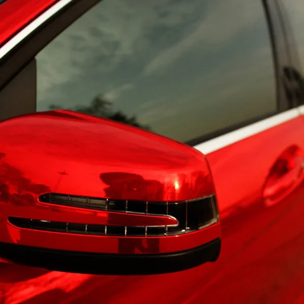 Super Mirror Chrome Red Vinyl Wrap - Image 5