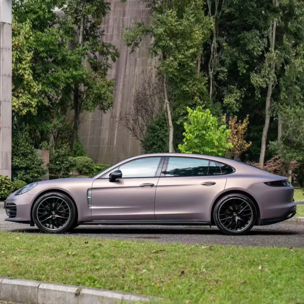 Matte Metallic Satin Dbx Purple Vinyl Wrap (PET Liner) - Image 3