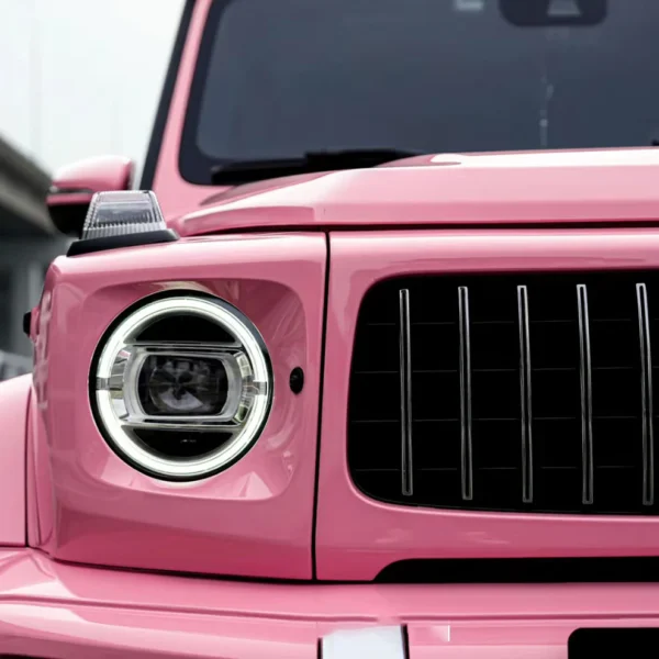 Glossy Princess Pink Wrap Auto Wrappen (PET Liner) - Image 4