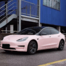 Glossy Baby Pink Wrap Auto Wrappen (PET Liner)