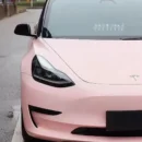 Glossy Baby Pink Wrap Auto Wrappen (PET Liner)