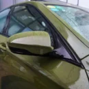 Glossy Crystal Battle Green Vinyl Wrap PET Liner