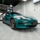 Glossy Crystal Audi Hell Green Vinyl Wrap PET Liner