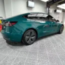 Glossy Crystal Audi Hell Green Vinyl Wrap PET Liner
