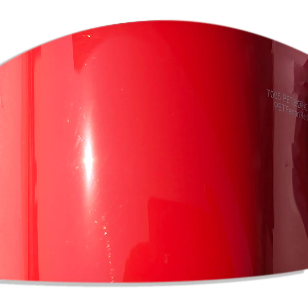 Super Gloss Strawberry Red Vinyl Wrap (PET Liner)