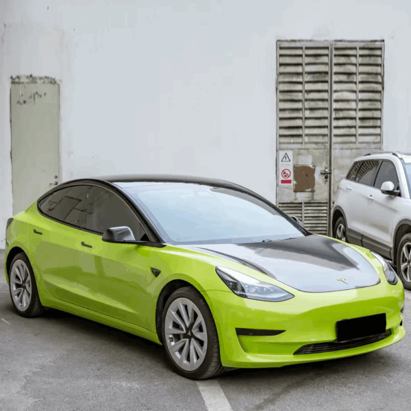Gloss Bur Green Auto Wrap (PET Liner) - Image 2