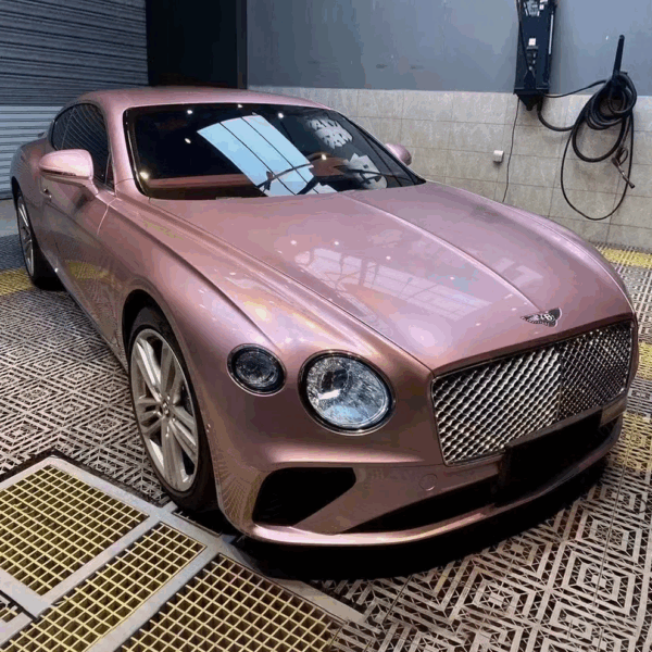 Gloss Metallic Pink Vehicle Wrap Vinyl (PET Liner) - Image 2