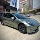 Gloss Diamond Aventurine Green Vehicle Wraps (PET Liner)