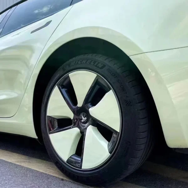 Super Gloss Avocado Green Vinyl Roll (PET Liner) - Image 2
