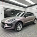 Matte Metallic Capri Purple Grey Vinyl Wrap (PET Liner)