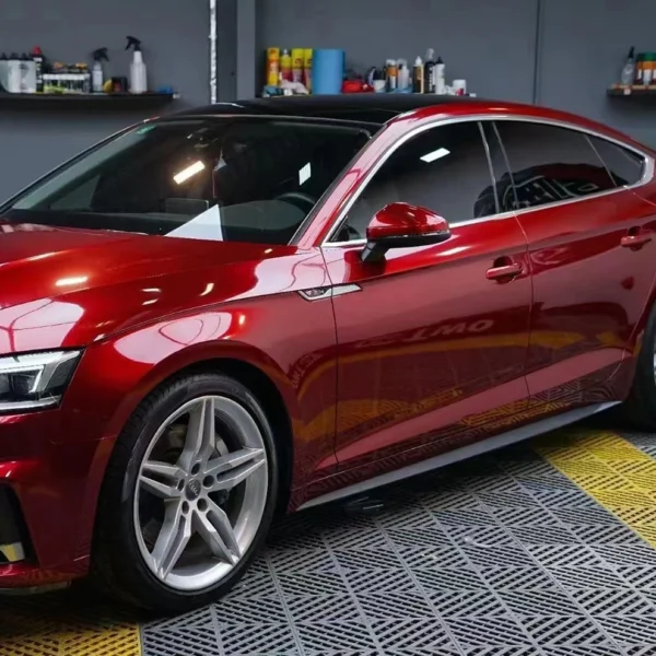 Gloss Metallic Cherries Red Vehicle Vinyl Wrap Colors (PET Liner) - Image 2