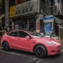 Gloss Morganite Red Car Wrap (PET Liner)