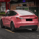 Gloss Morganite Red Car Wrap (PET Liner)